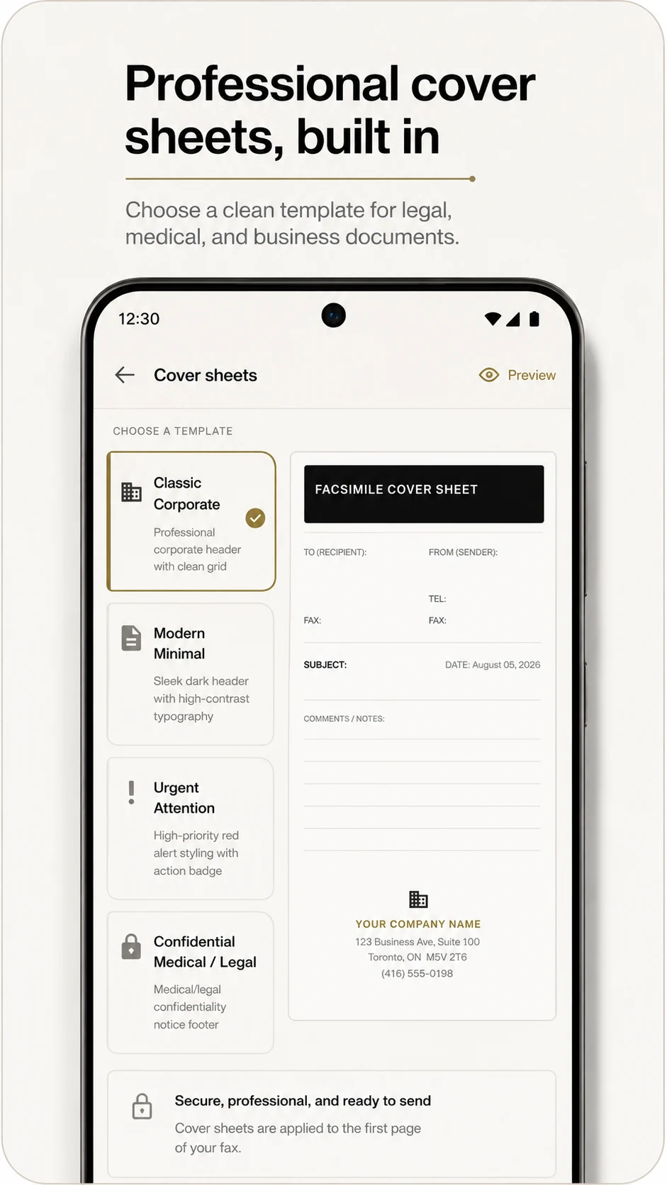 ClearFax Pro: Business Fax screenshot