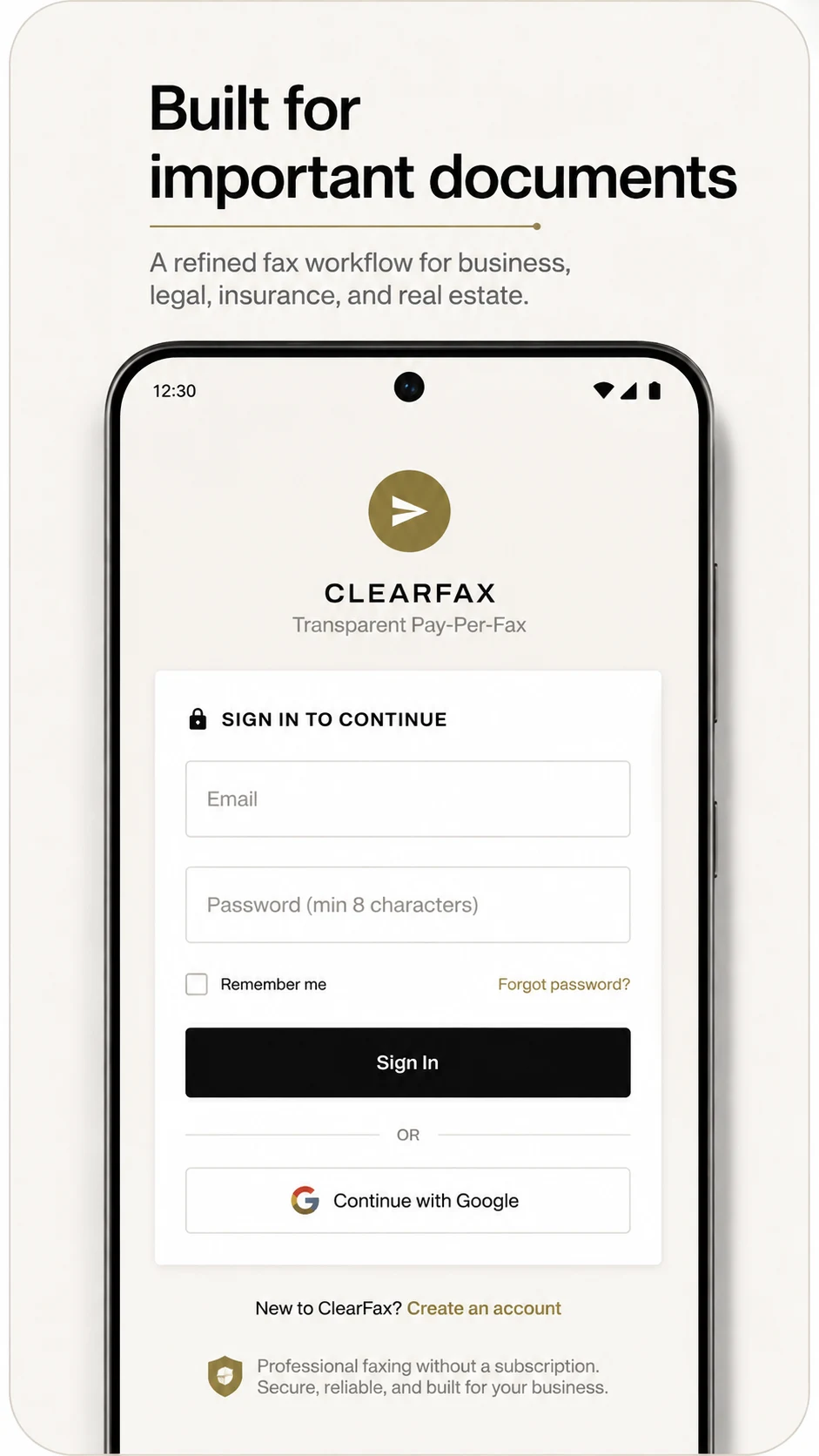 ClearFax Pro: Business Fax screenshot